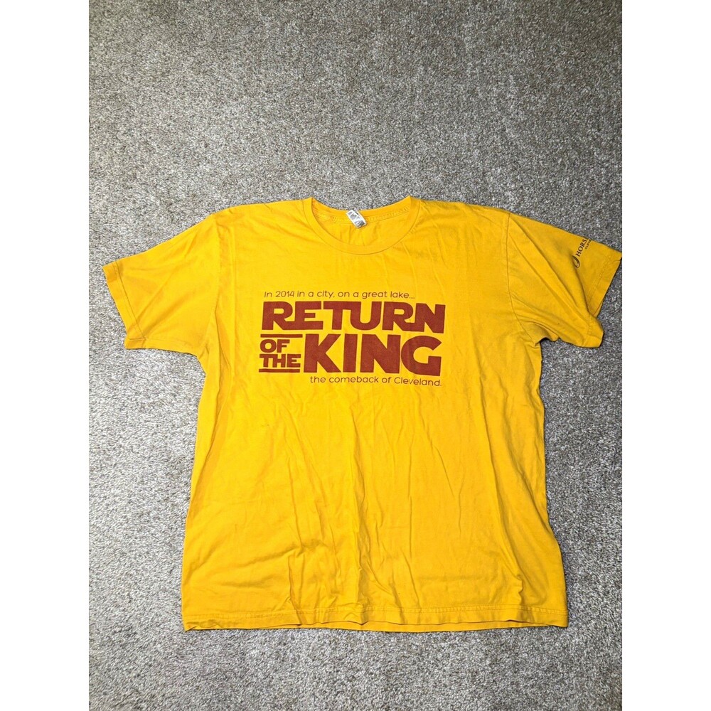 American Apparel Mens XL Yellow Burger King Return of the King Tee